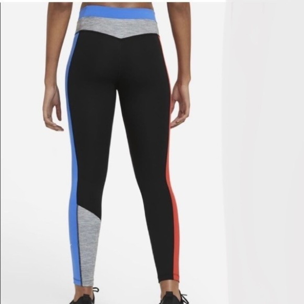 NIKE Dri fit Color Block Athletic Running Pants Leggings Womens 2X